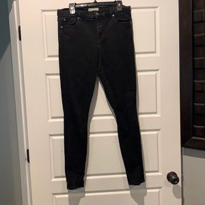 GAP 32 T true skinny black tall jeans